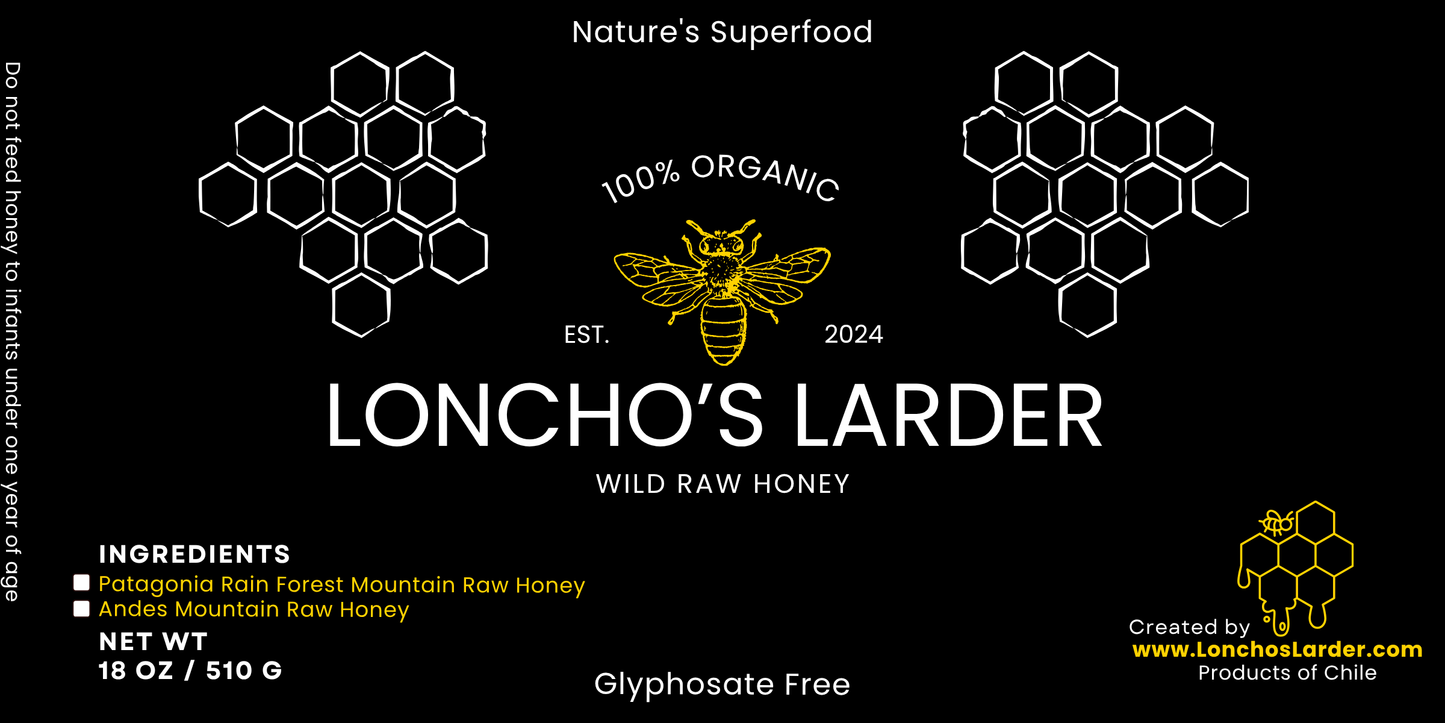 Organic Raw Chilean Honeys