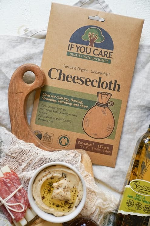 Certified Organic Unbleached Cheesecloth