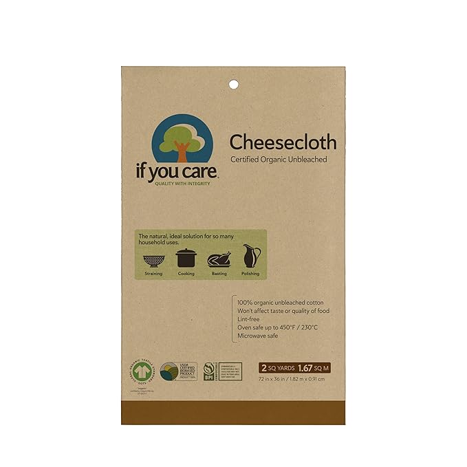 Certified Organic Unbleached Cheesecloth