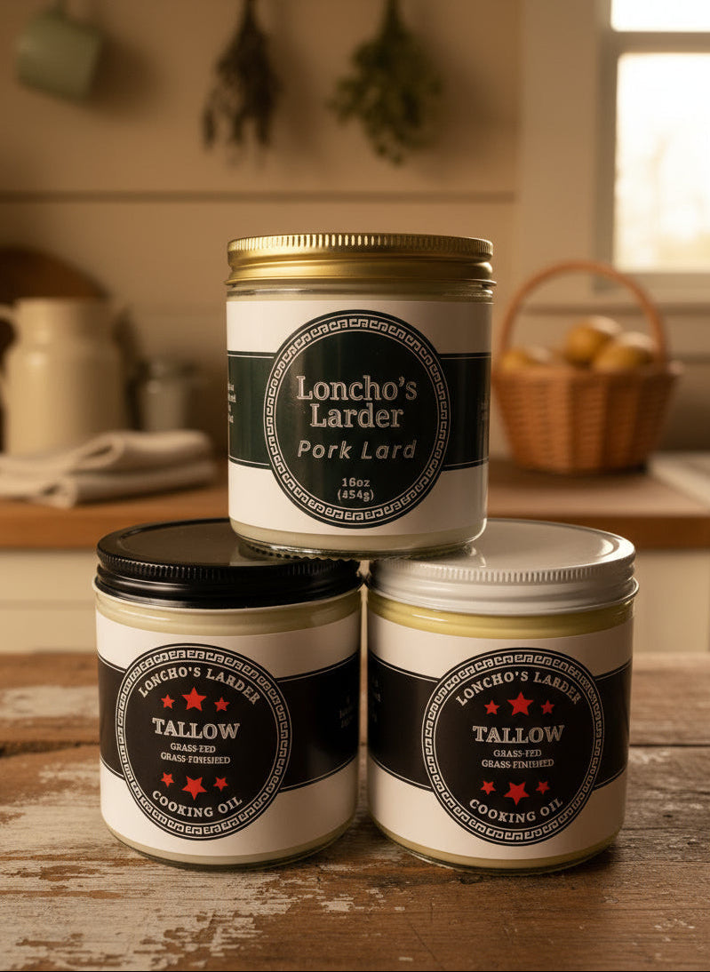 Fat Trio (Beef, Lard & Bison)