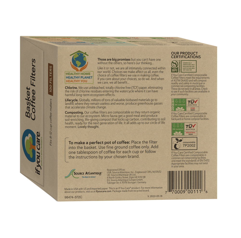 8" Basket Coffee Filters