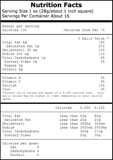 Cottonwood River Reserve Cheddar ($1.84/lb)